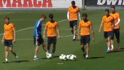 Last training of Real Madrid before end of La Liga