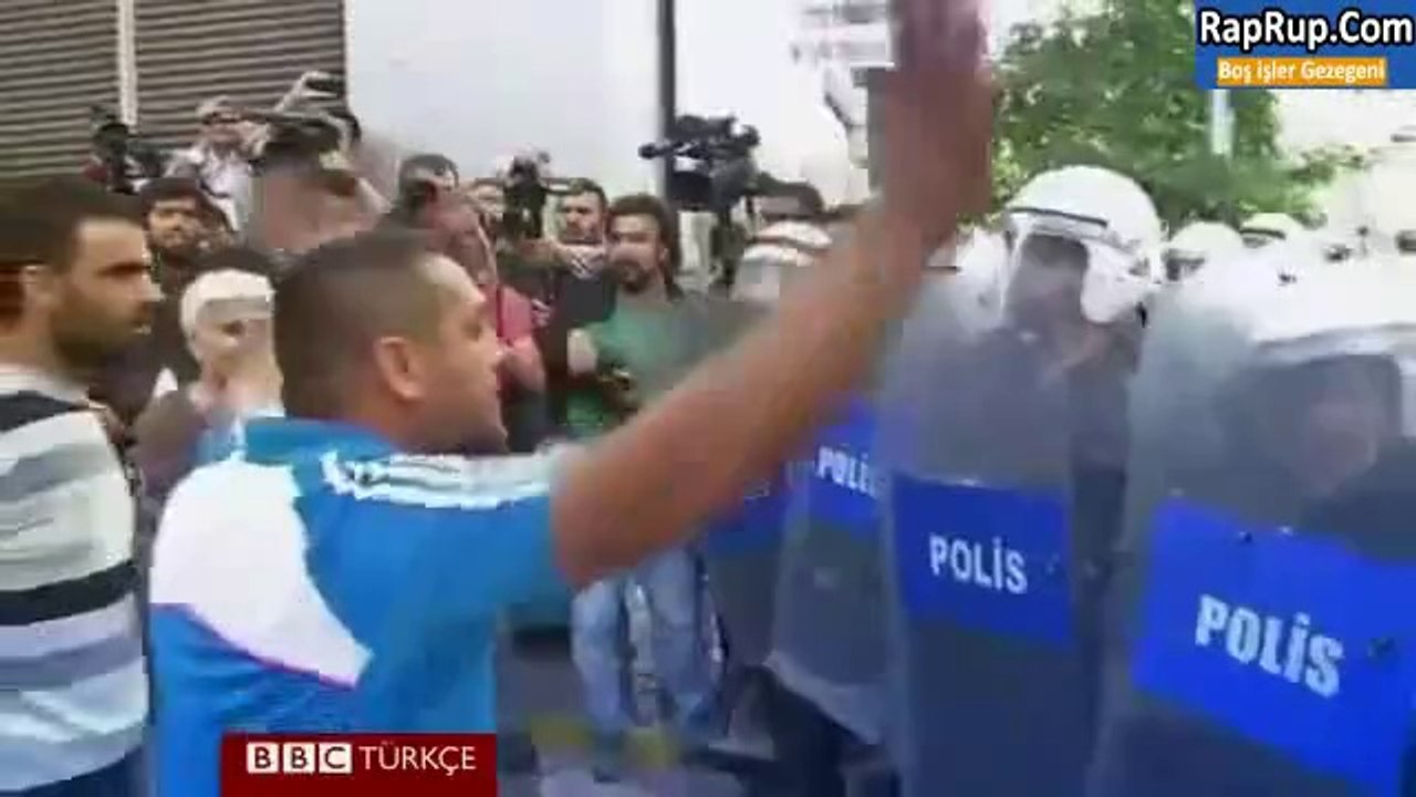 Soma'daki polis halk arasındaki gerginlik