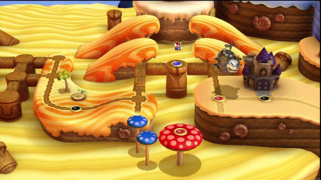 New Super Mario Bros. U - Dunes de Miel - 2-4 : Désert aux geysers (sortie secrète)