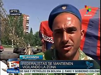 Ucrania: soberanistas de Slaviansk instalan nuevo puesto de control