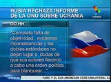 Rechaza Rusia informe de ONU sobre derechos humanos en Ucrania