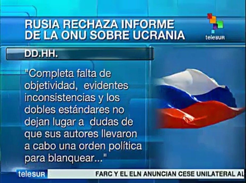 Rechaza Rusia informe de ONU sobre derechos humanos en Ucrania