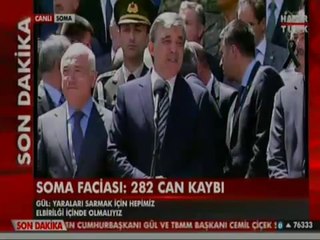 Télécharger la video: Cumhurbaşkanı Abdullah  Gül - Soma'da Basın Açıklaması Yaptı    15 Mayıs 2014