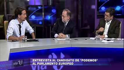 Entrevista a Pablo Iglesias en Vía V (V Televisión)[HDRip][2014]