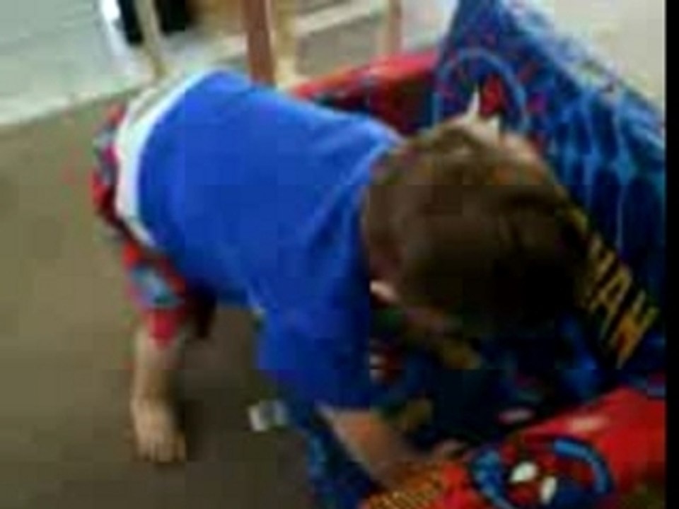 Ozan and his chair