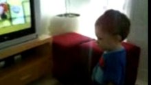 Ozan watching tv
