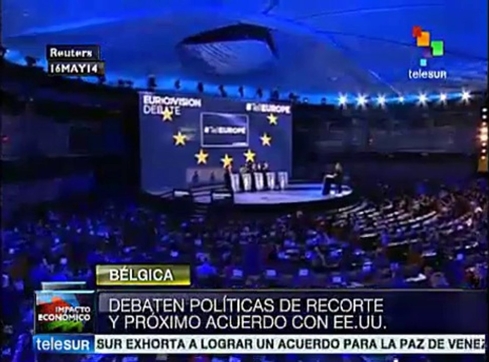 Debaten principales candidatos a la presidencia de la Comisión Europea