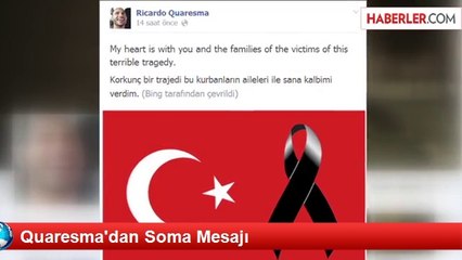 Quaresma'dan Soma Mesajı