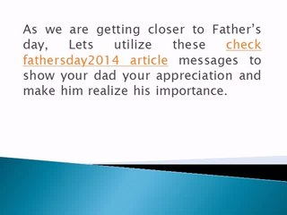 Fathers Day Greeting Messages