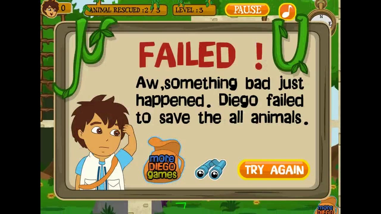 Diego is Saving all Baby Zoo Rescue   Go Diego Go Games for Kids   ♛♛۩۞۩❤♚