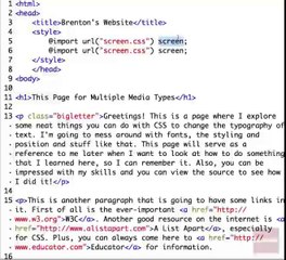 17. CSS for Alternative Display Method