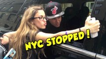 BELIEBERS Stop NYC Traffic To Meet JUSTIN BIEBER
