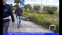 Andria | Tragico incidente sulla Ex Statale 98, tre morti