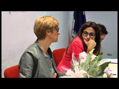 Napoli - Il Ministro della Difesa Pinotti nella sede del Pd (16.05.14)