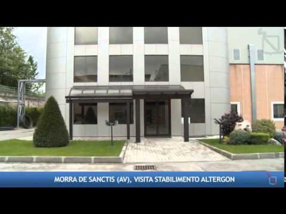 Morra De Sanctis, Caldoro visita lo stabilimento Altergon (16.05.14)