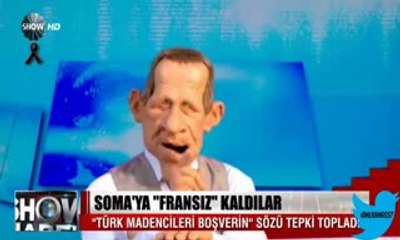 Fransa da bir TV programı #Soma ile dalga geçti.