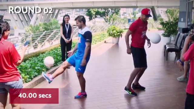 Le drôle de concours de jongles entre Ferdinand et Agüero