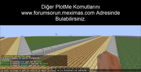 Minecraft || PlotMe Kullanımı