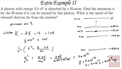 Additional Examples 02 (Minimum n for Hydrogen) Hydrogen Atom, AP Physics B - Educator.com - CAM