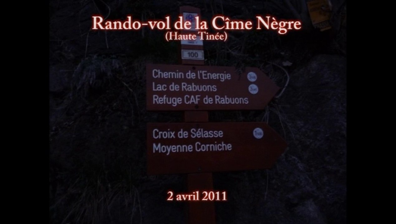 Envol de la Cîme Nègre