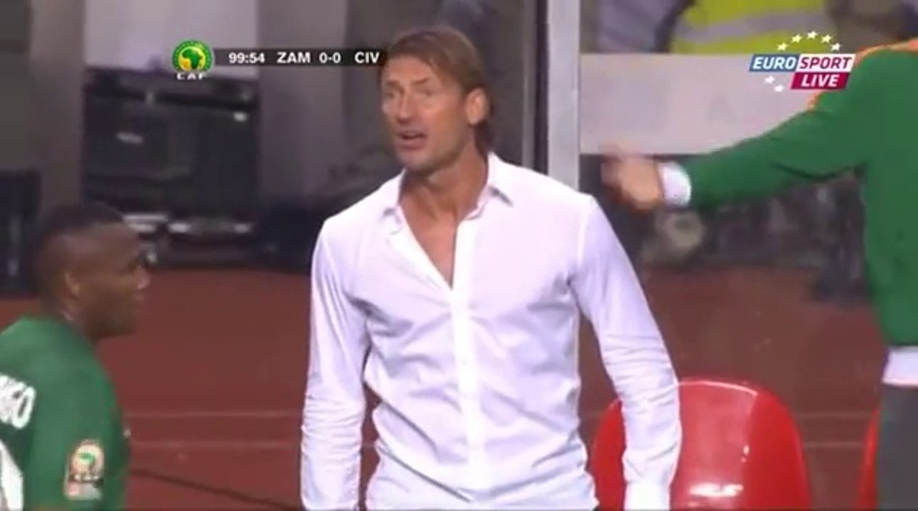 Hervé Renard : "Tu as peur ?!?!?!" - Finale CAN 2012