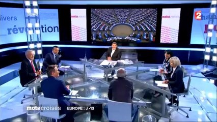 Philippe Poutou dans Mots Croisés sur France 2