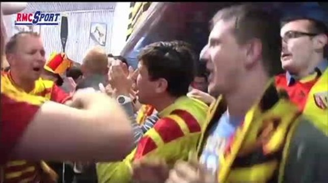 Football / Ligue 2 / Les supporters lensois fêtent leurs héros - 17/05