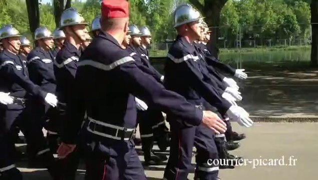 Les pompiers de la Somme s'entraînent au défilé du 14 juillet