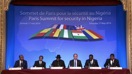 Conférence de presse conjointe lors du Sommet de Paris pour la sécurité au Nigeria