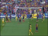 هدف التعادل لاتليتكو مدريد في شباك برشلونة - الدوري الاسباني 2014