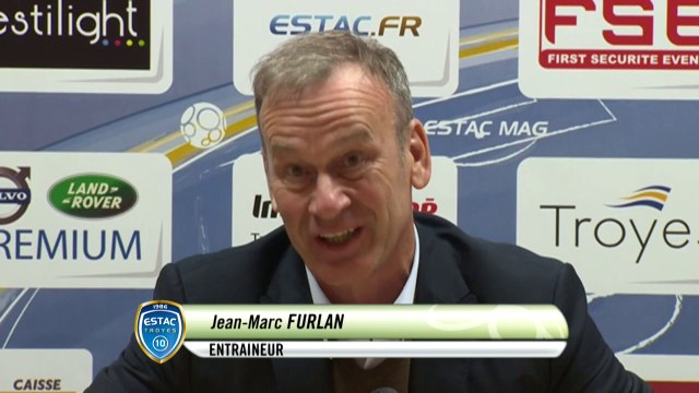 Conférence de presse ESTAC Troyes - Chamois Niortais (4-1) : Jean-Marc FURLAN (ESTAC) - Pascal GASTIEN (NIORT) - 2013/2014