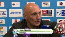 Conférence de presse Tours FC - Clermont Foot (3-0) : Olivier PANTALONI (TOURS) - Régis BROUARD (CF63) - 2013/2014