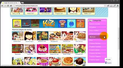 Juegosdecocinaconsara.com "Juegos de cocina para niñas"