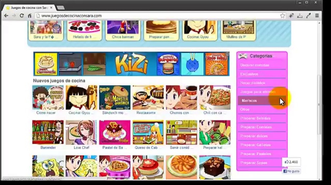 Juegosdecocinaconsara.com "Juegos de cocina para niñas"