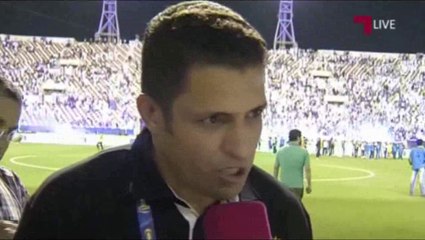 لقاء مع مدرب نادي السد بعد فوز فريقه بكأس سمو الأمير 2014