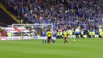 Watford supporter captures Leicester's last minute penalty and what happens then is... CRAZY!!