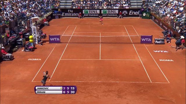 WTA Rome: Errani bt Jankovic (6-3 7-5)