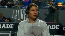 Rafael Nadal Interview for RTVE after SF at 2014 Rome Masters (in Spanish)