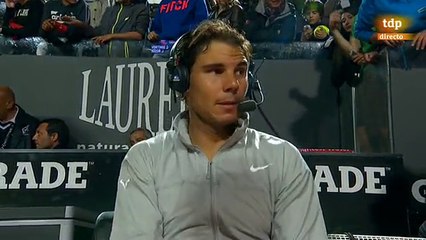 Rafael Nadal Interview for RTVE after SF at 2014 Rome Masters (in Spanish)