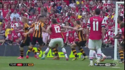 Arsenal 3 - 2 Hull City FA Cup Final 2014