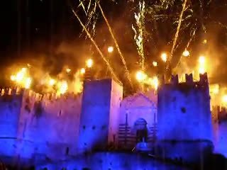 Finale pirotecnico al castello del'Imperatore di Prato