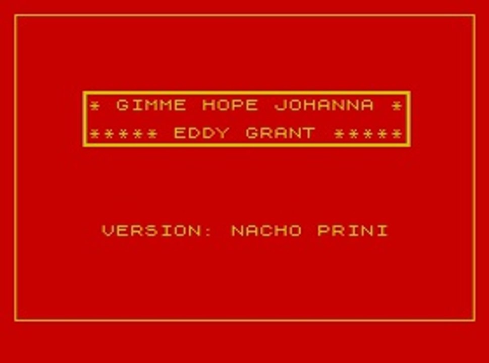 Gimme Hope Jo'anna (ZX Spectrum 128k version)