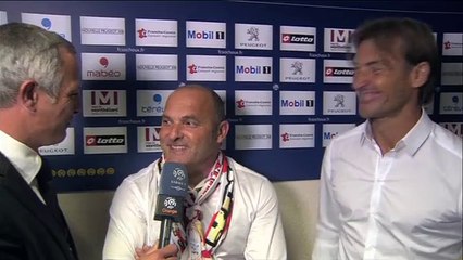 Pascal Dupraz et Hervé Renard au micro d'Alain Roche