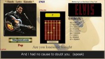 Elvis Presley - Are you lonesome tonight (Karaoke, no vocal)