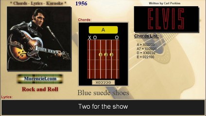 Elvis Presley - Blue suede shoes (Karaoke, no vocal) - Vidéo Dailymotion