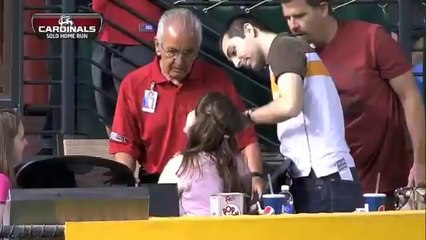 Girlfriend gets hit in the face with homerun. Boyfriend dodges ball