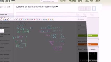 708-Practice using substitution for systems Urdu