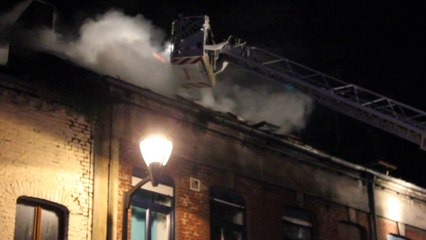 Incendie rue de Douzies à Maubeuge
