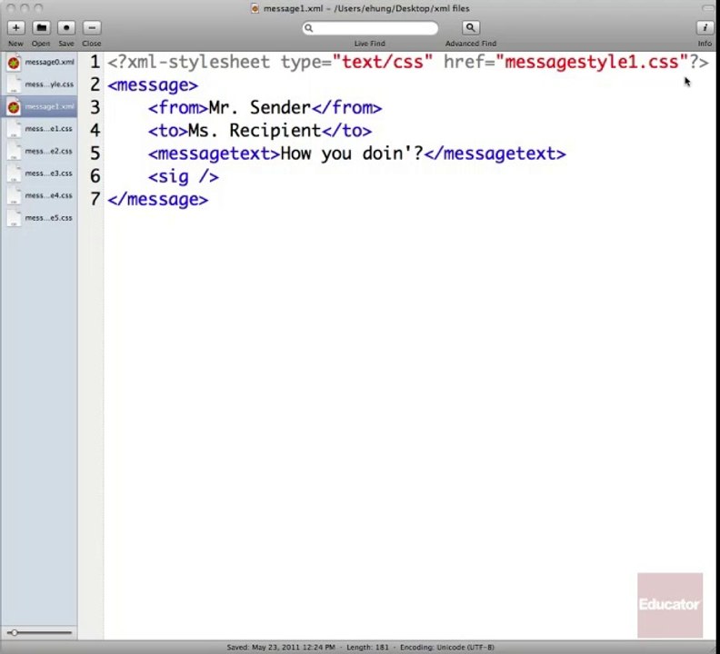 04. XML and CSS