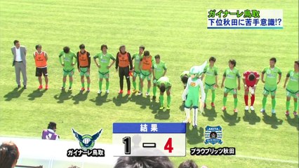 Ｊ３ガイナーレ鳥取　ホーム米子で秋田に完敗